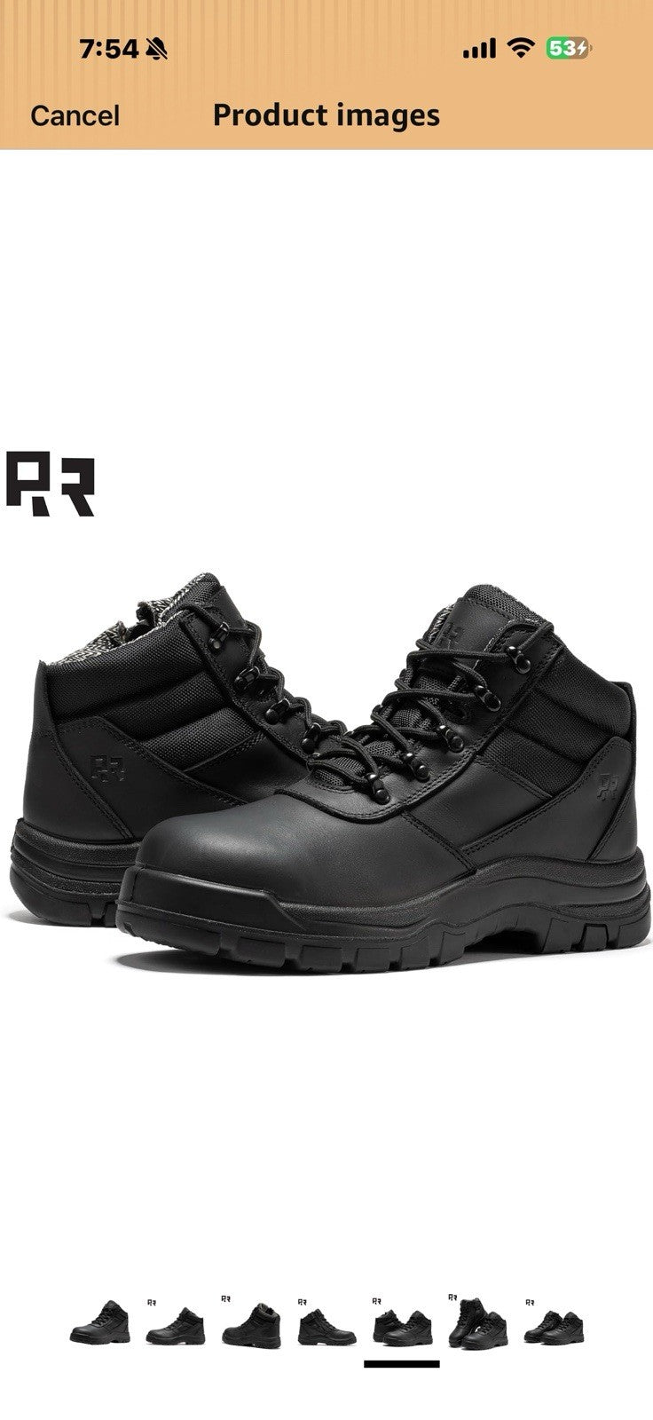 ROCKROOSTER 5 Inch Wheat Oxford Work Boots for men, Composite