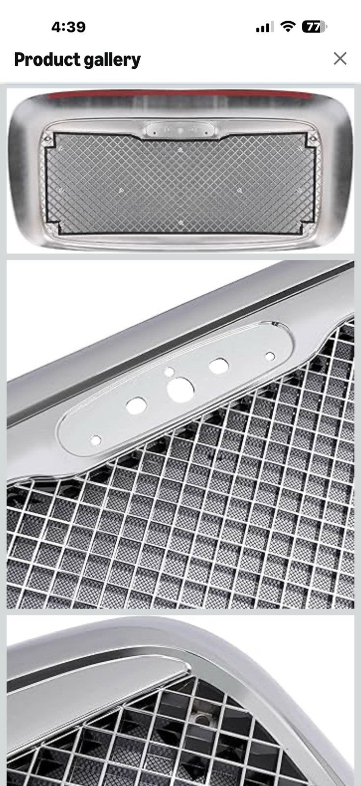 ALMULOO Grill Compatible with 2000-2016 Freightliner Columbia Steel+Plastic