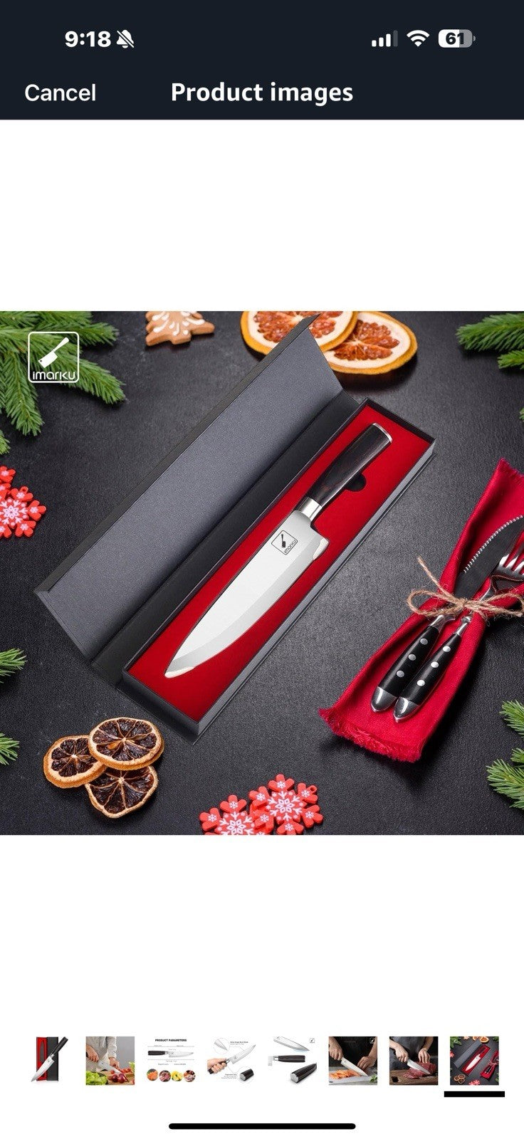 imarku Chef Knife 8-Inch Pro Japanese 