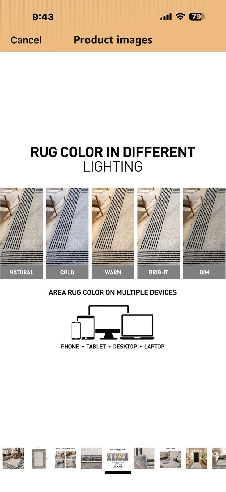 Rugshop Modern Minimal Bordered Indoor Area Rug for Living Room