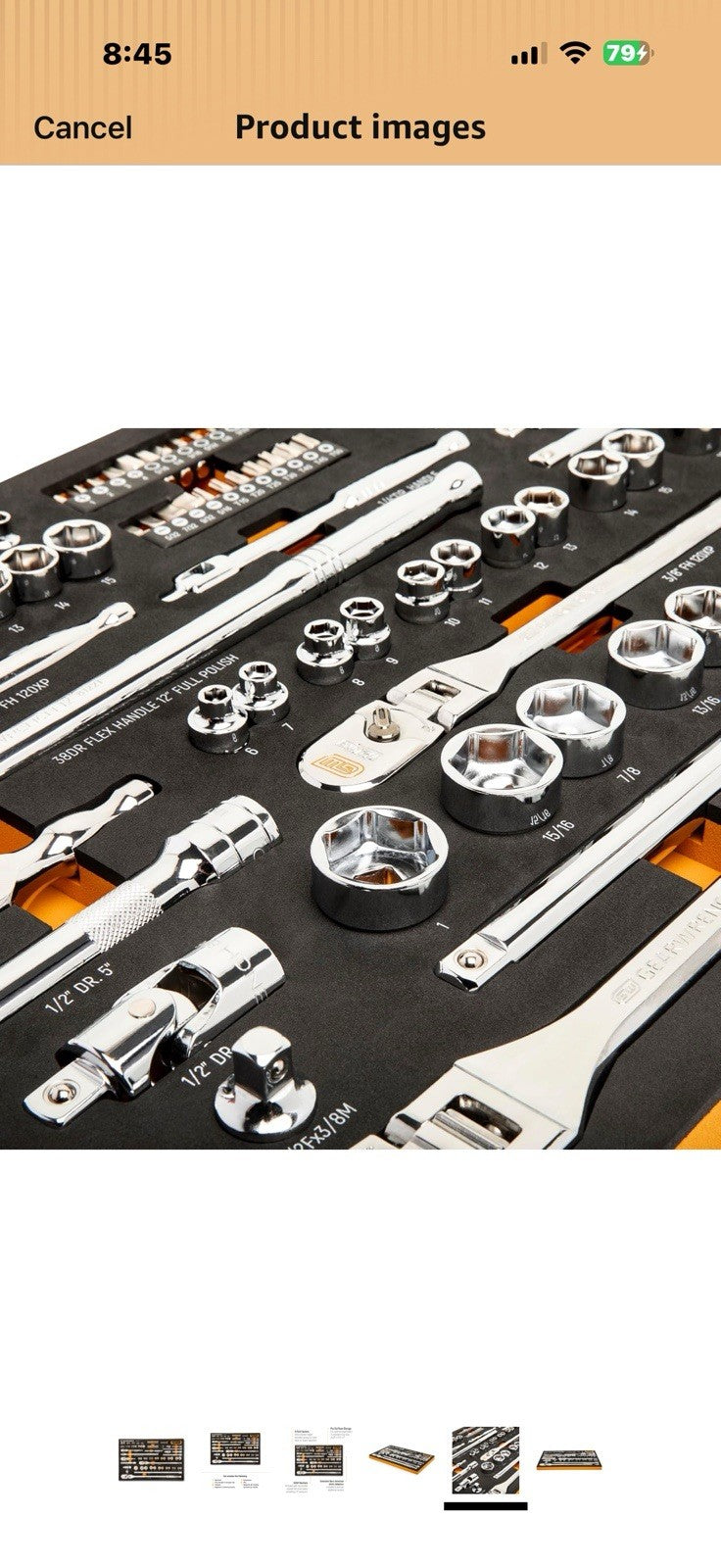 GEARWRENCH 89 Piece 1/4", 3/8" & 1/2" Drive 120XP Mechanics Tool Set 