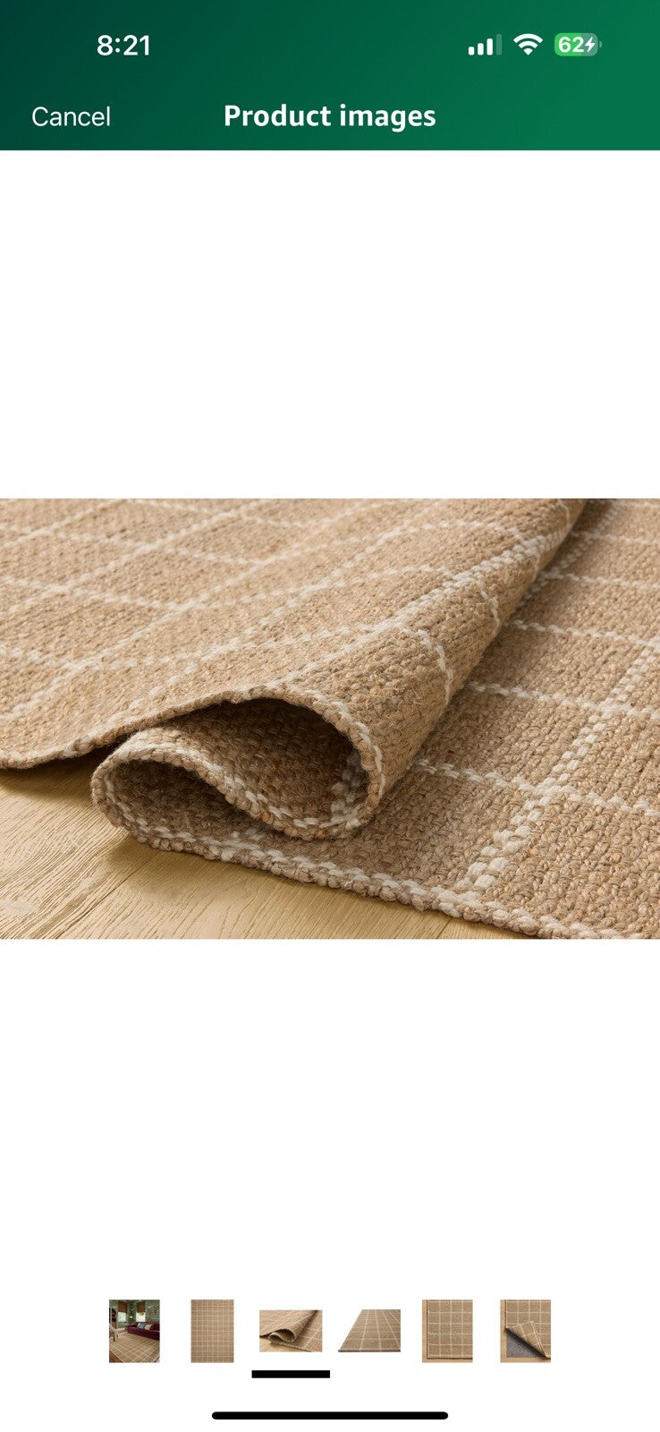Loloi Chris Loves Julia Fletcher Collection FLE-01 Natural/Ivory 7'-9" x 9'-9",
