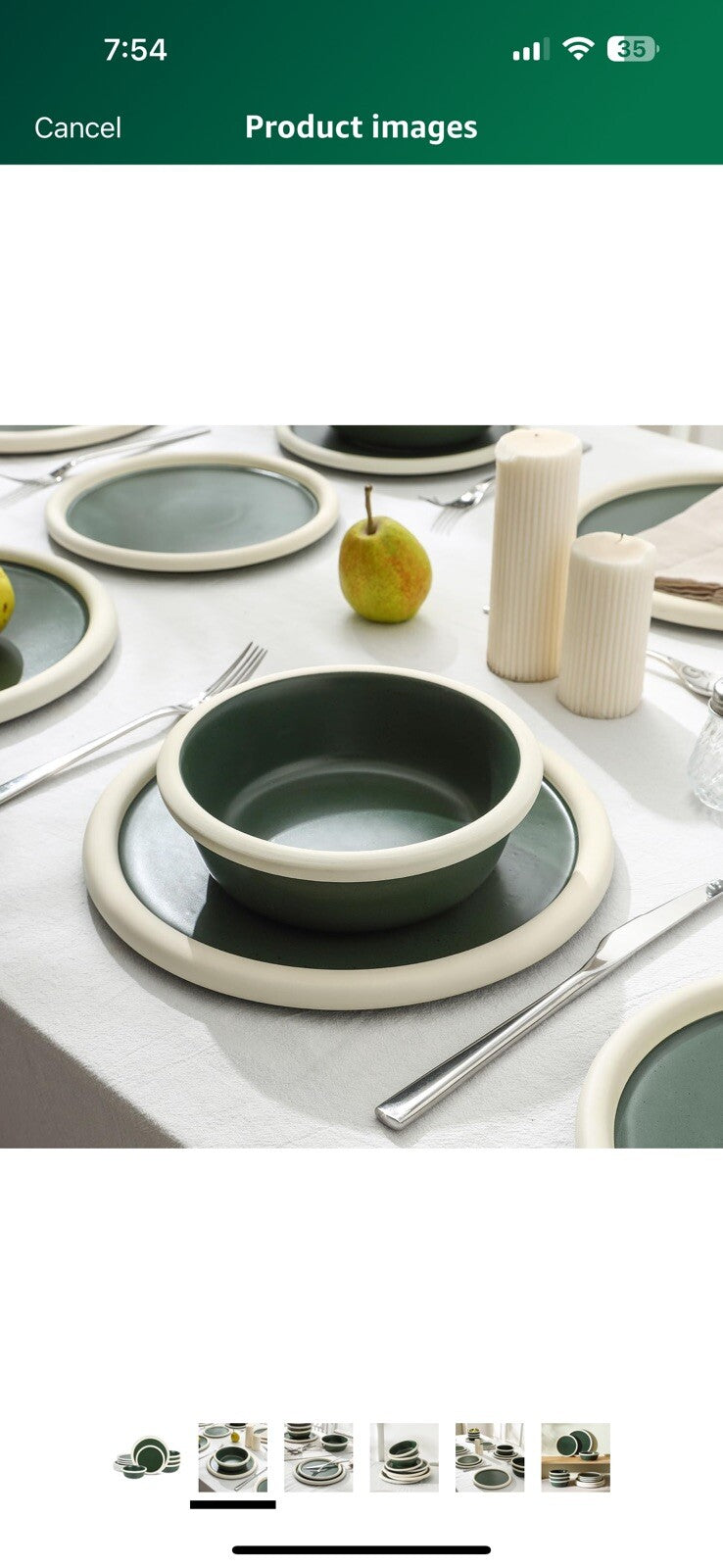 Stone Lain Capri 12-Piece Dinnerware Set Stoneware, 12-Piece - Service for 4