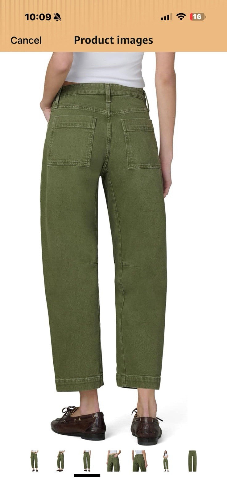 Joe's Women's The High Rise Double Pocket Barrel Jean