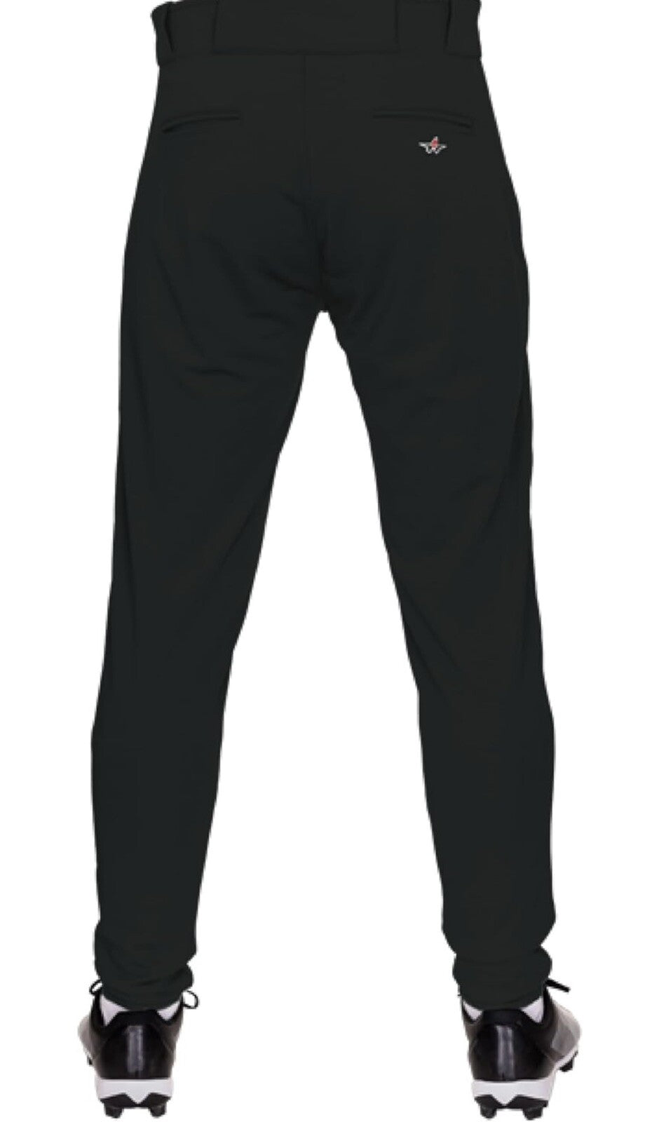 Alleson Athletic Men's Youth Crush Tapered Baseball Pant (Style 657ctpy) Blackxl