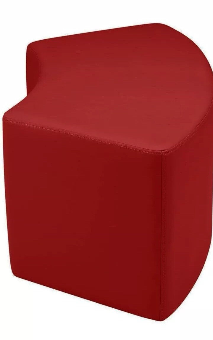 FDP Pro Series S-Curve Ottoman Stool - Hand Upholstered Ottoman
