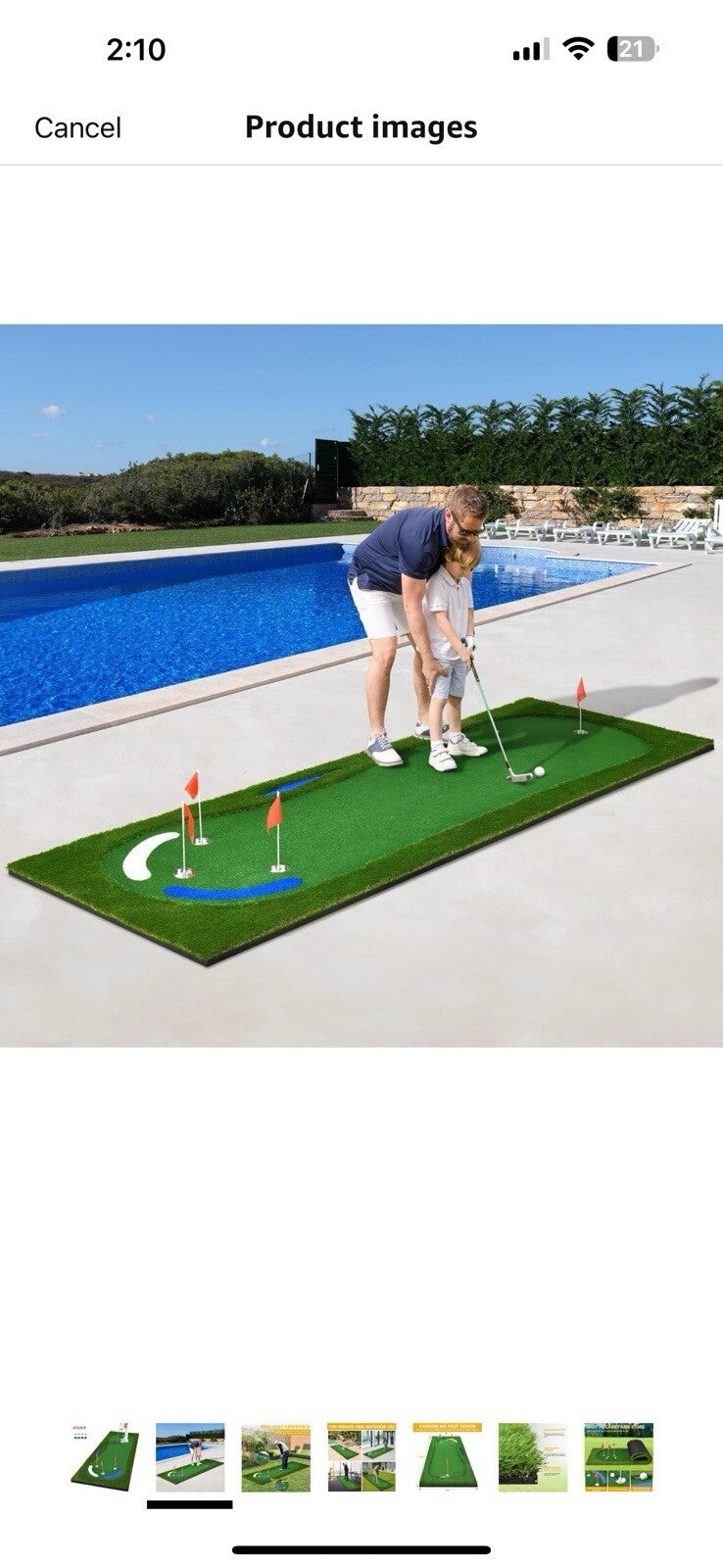 DWVO Golf Putting Green Indoor/Outdoor, 5X12ft Upgraded Golf Turf Practice 