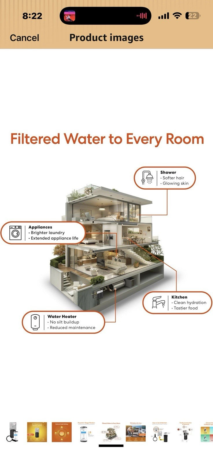 Brio Whole House Water Filter System w/Gauge & Fast-Flow Sediment