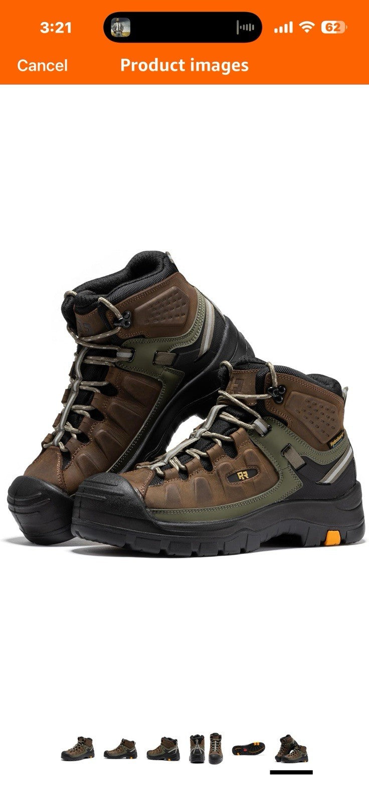 ROCKROOSTER Woodland Waterproof Composite Toe Work Boots for Men