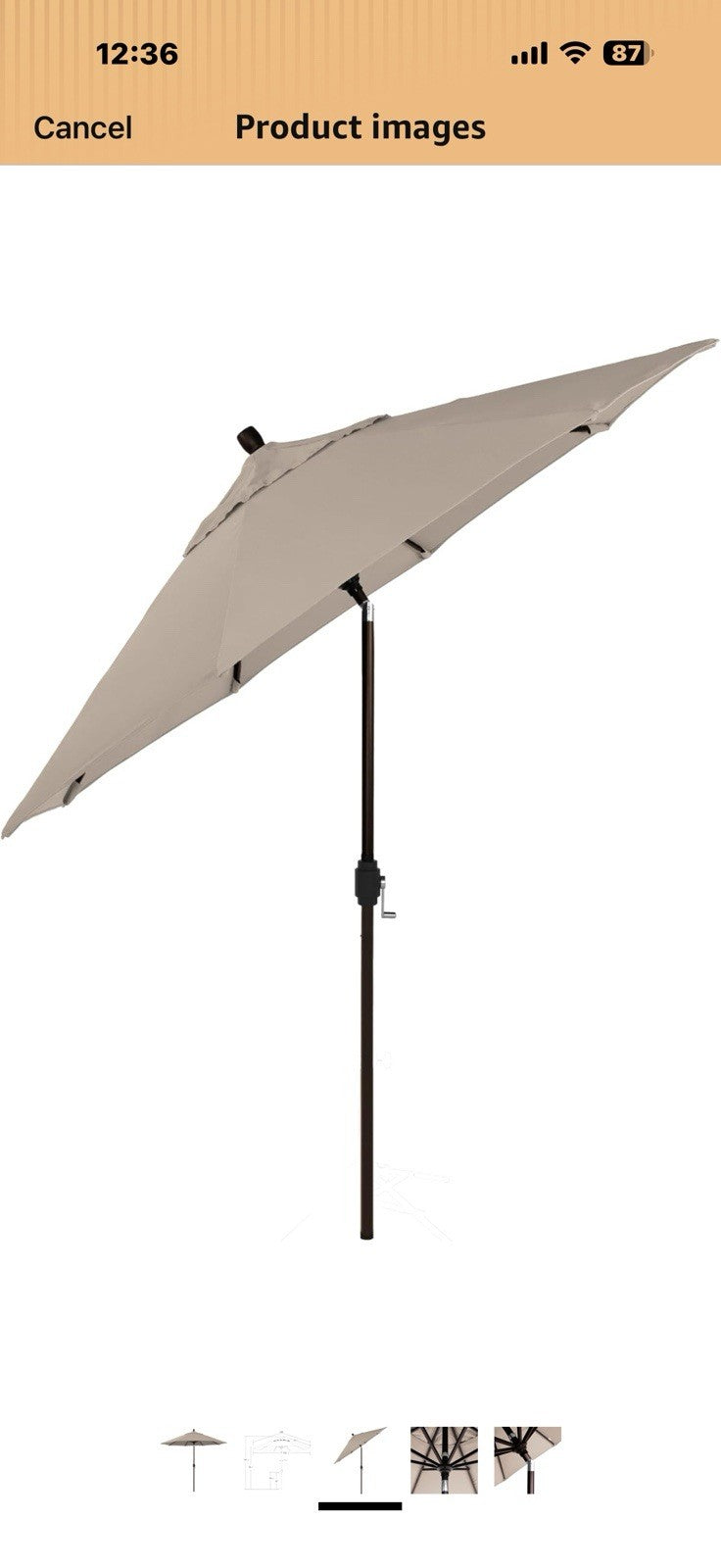 California Umbrella 12-Year-Non-Fading, 9Ft Premium Sunbrella Patio 