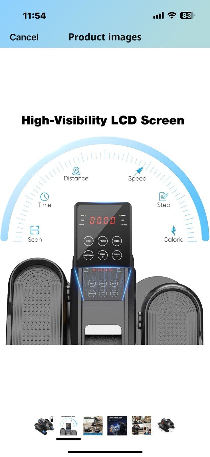 Sweetcrispy Mini Under-Desk Elliptical Machine – Silent, Space-Saving Pedal