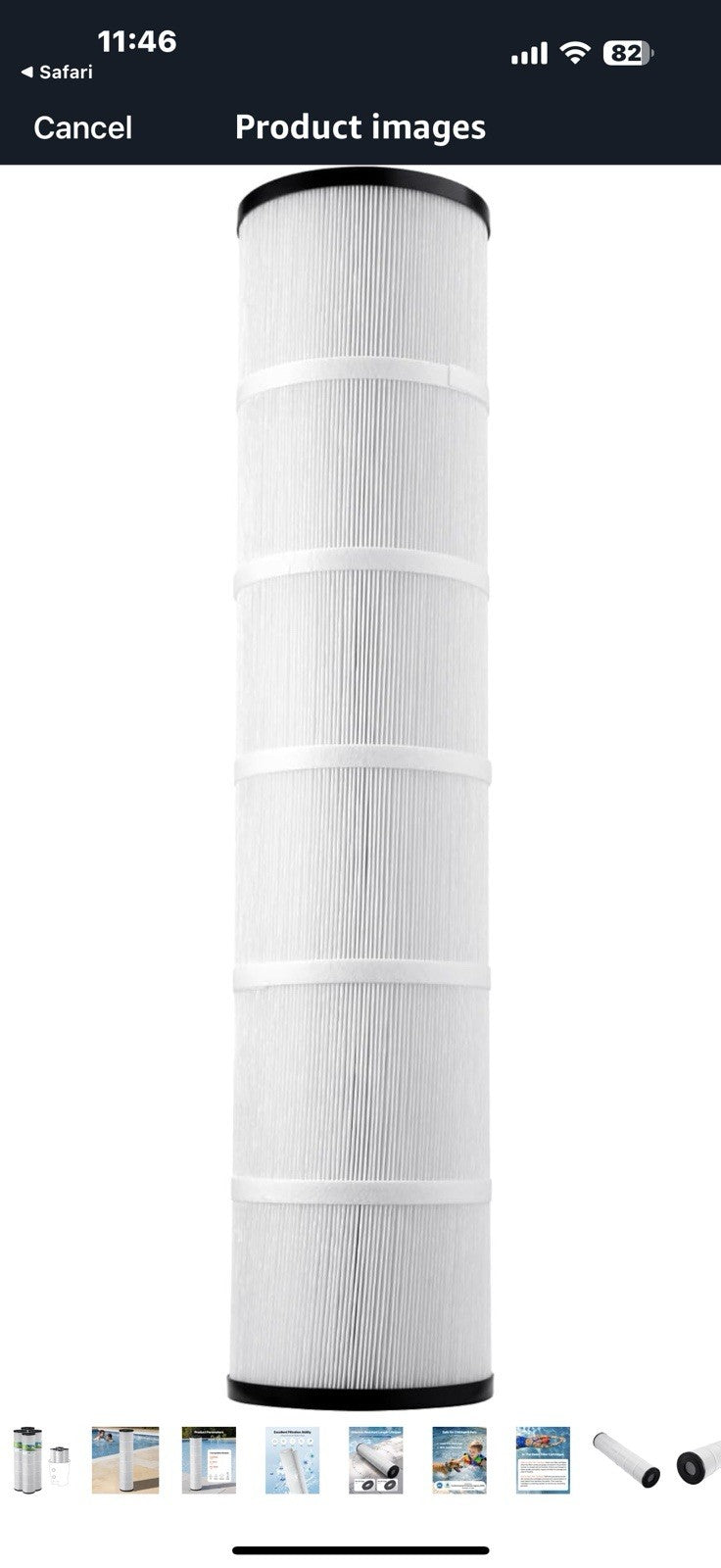 VEVOR PLFPCC130 Pool Filter Replaces Pentair CCP520, R173578,