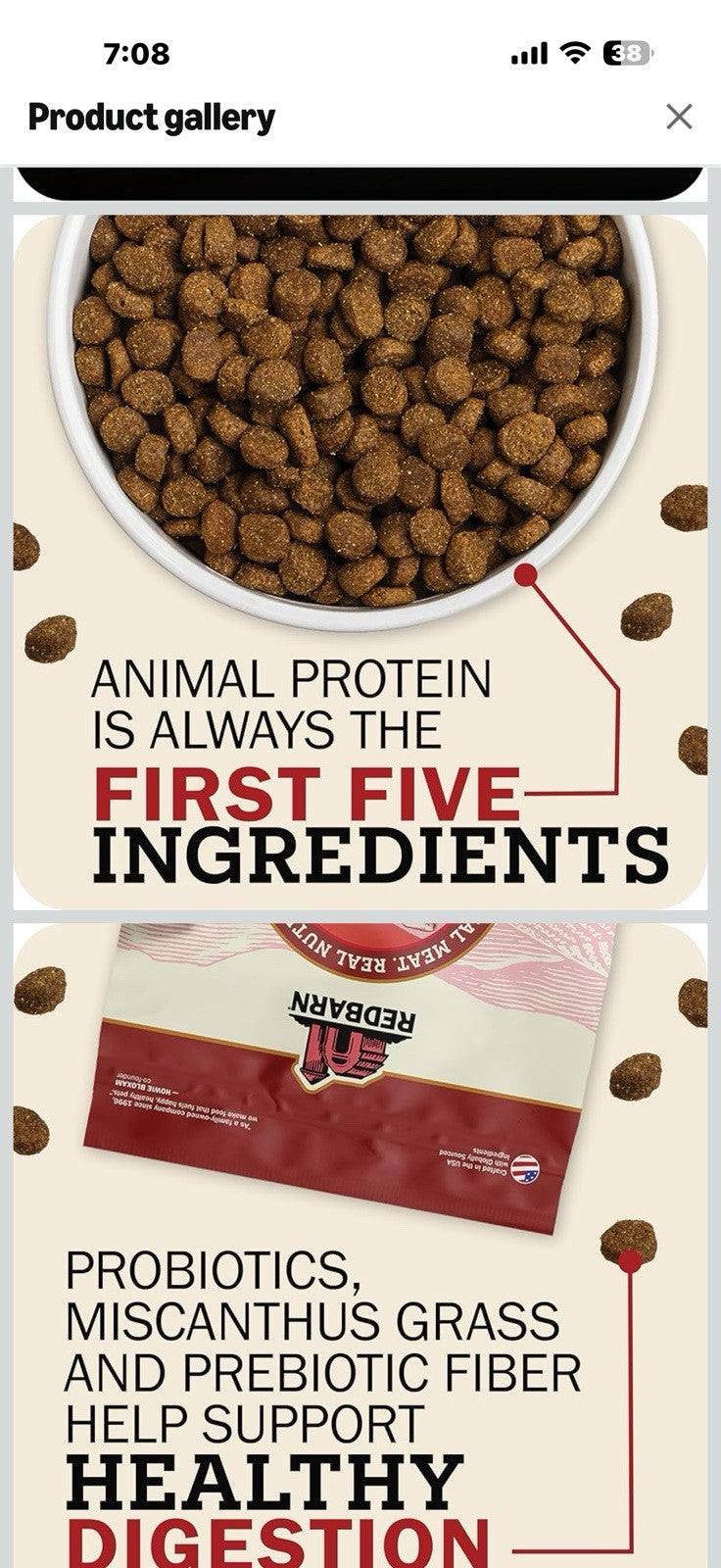 Redbarn Whole Grain Adult Dry Dog Food Kibble - Sky Chicken Recipe -