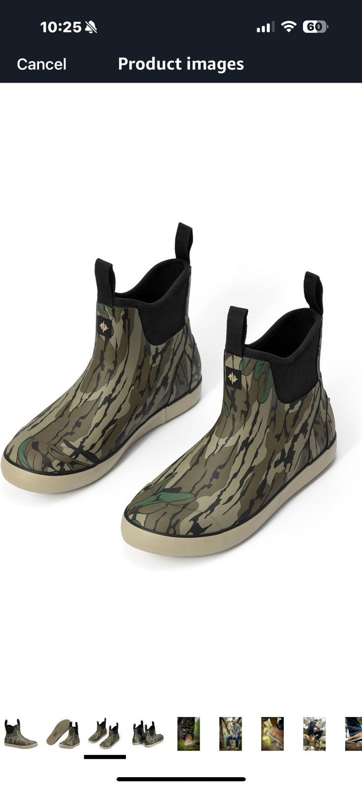 Nomad Men's Ba, Rubber Ankle Hunting Boot Rain Size 10
