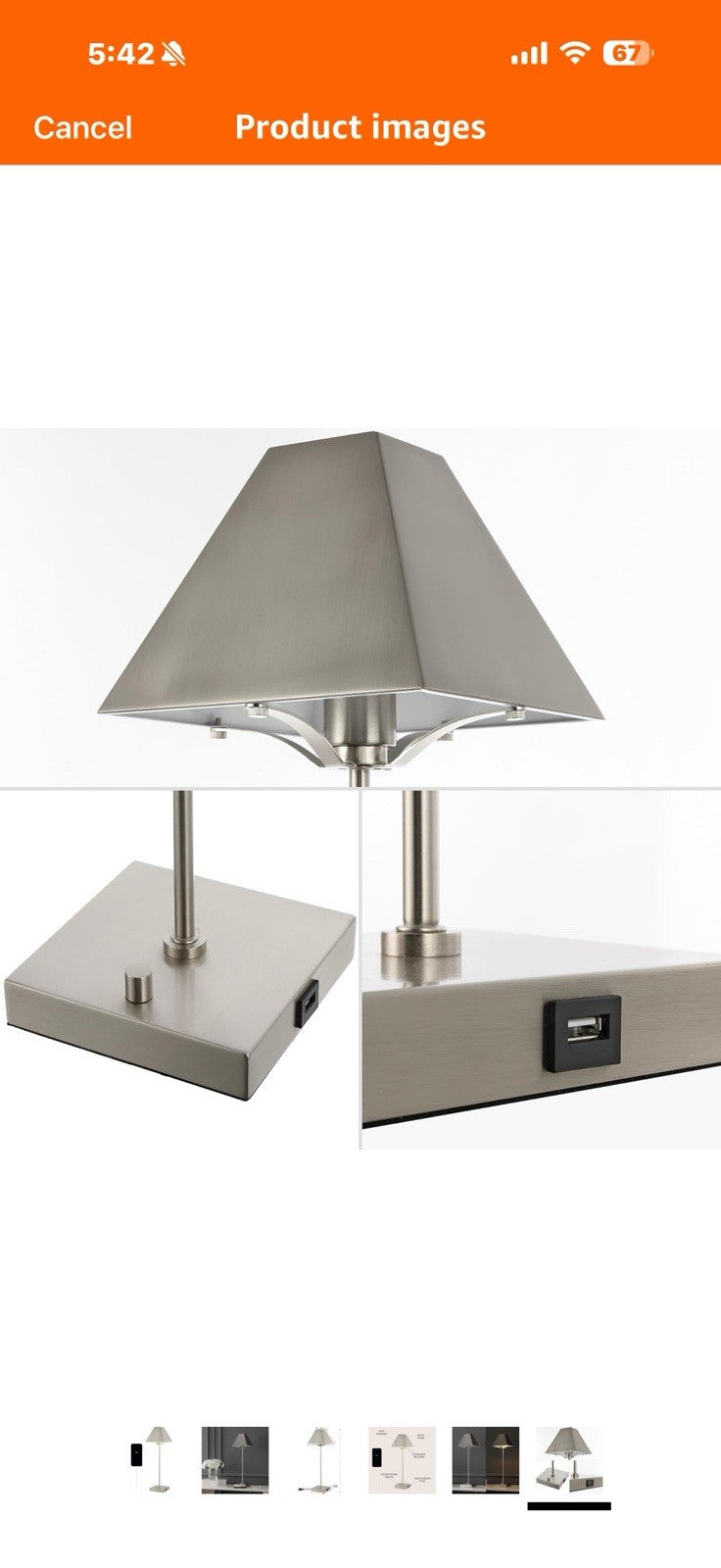 JONATHAN Y JYL6017A Ruthen 25" Industrial Style Iron Pyramid Bedside