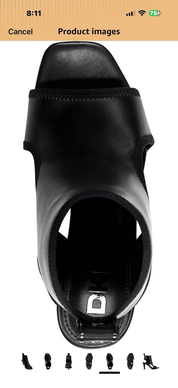 DKNY Womens Bason Sandal Heeled Bootie