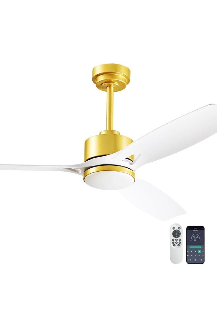 Ceiling Fans with Lights and Remote - 52 Inch Smart App Control Modern