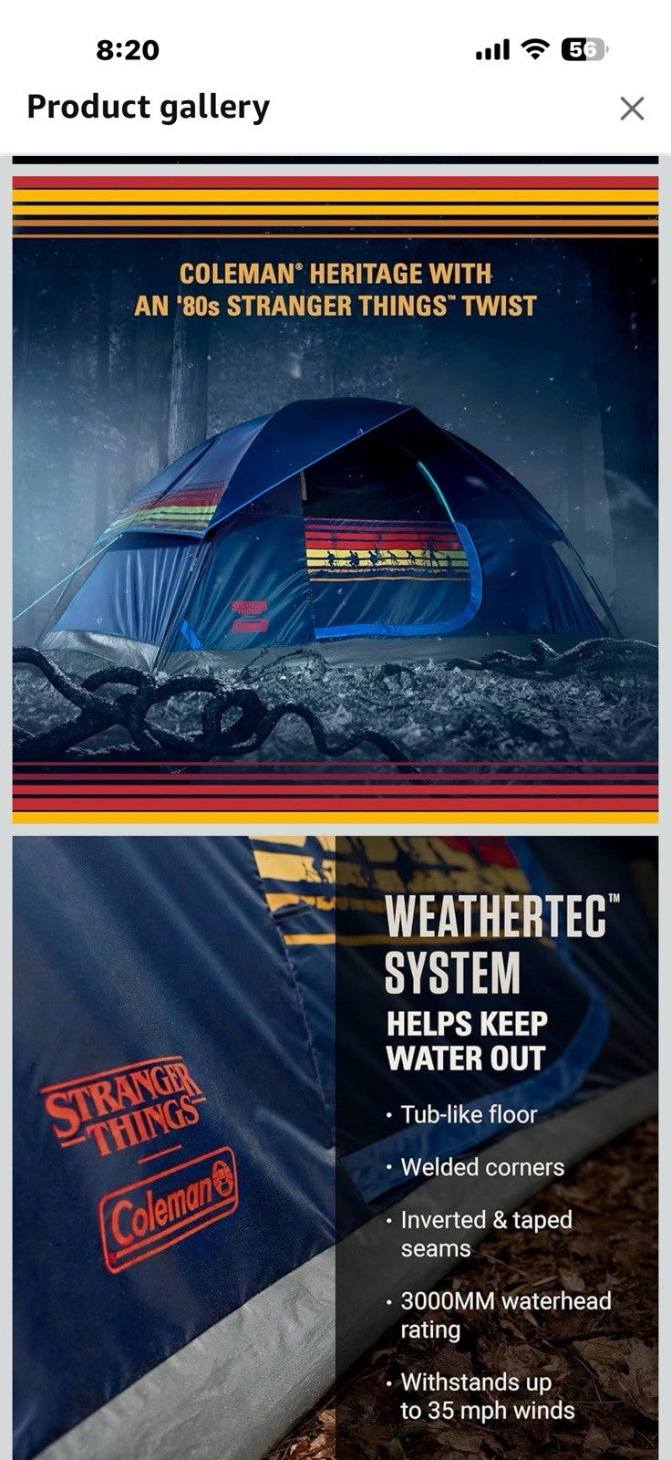 Coleman Stranger Things Outdoor Gear Collection, Limited Edition