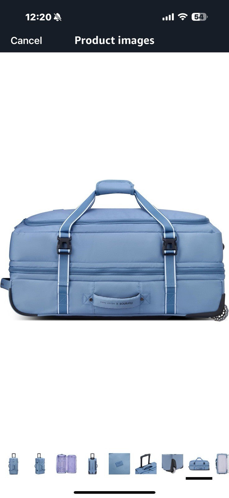 florence by mills Women's Two Wheel Rolling Travel Duffle Bag
