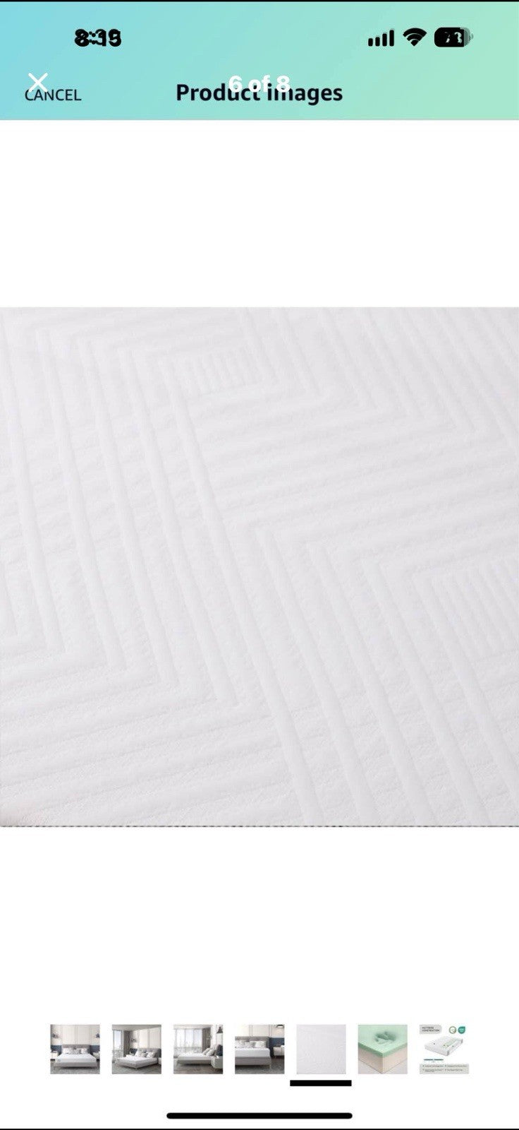 EGO Twin Mattress 6 Inch Green Tea Memory Foam Mattress