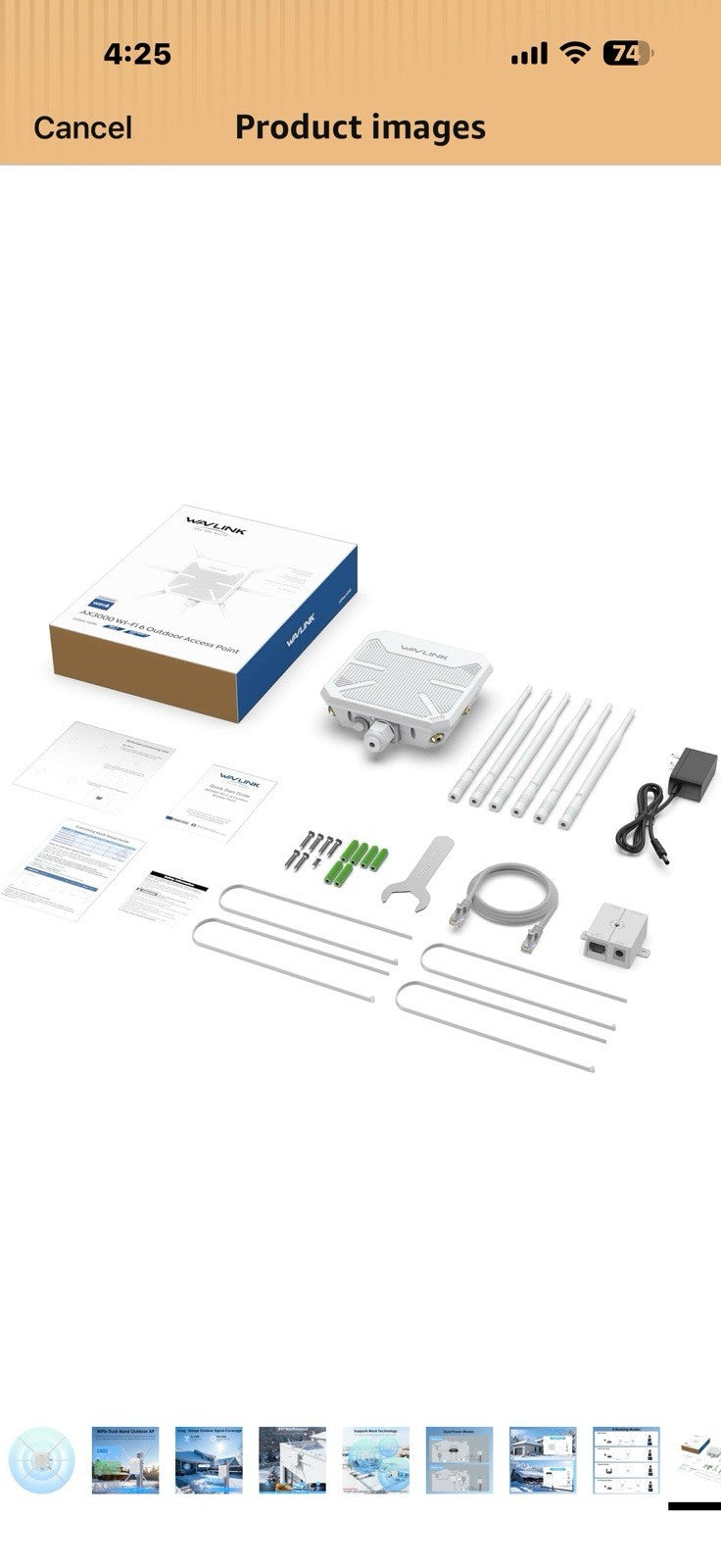 WAVLINK AX3000 Outdoor WiFi 6 Extender, 2026 Long Range Outdoor 