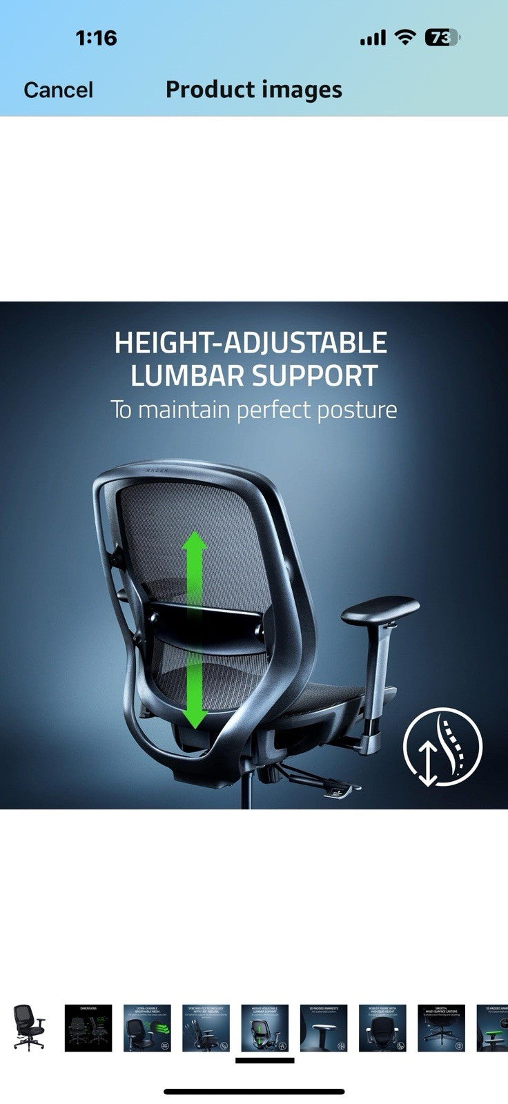 Razer Fujin Mesh Ergonomic Gaming Chair: Ultra-Durable & Breathable