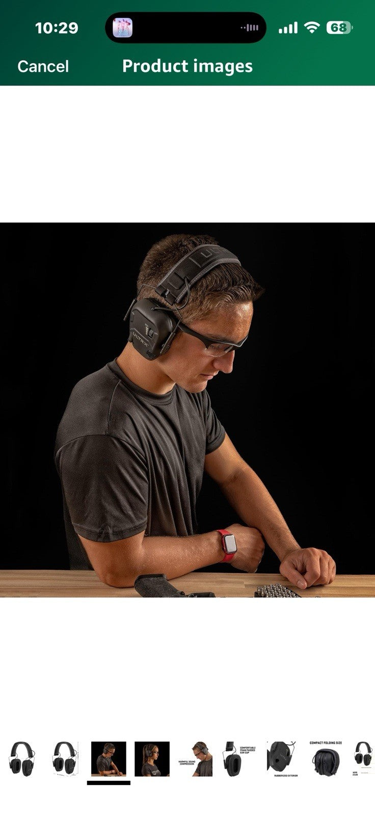 ULTRX Bionic Earmuff - Ear Safety - Hearing Protection and Noise Reduction 