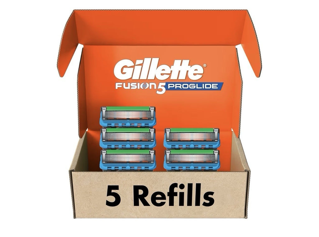 Gillette Fusion5 ProGlide Razor Refills for Men, 5 Razor Cartridges
