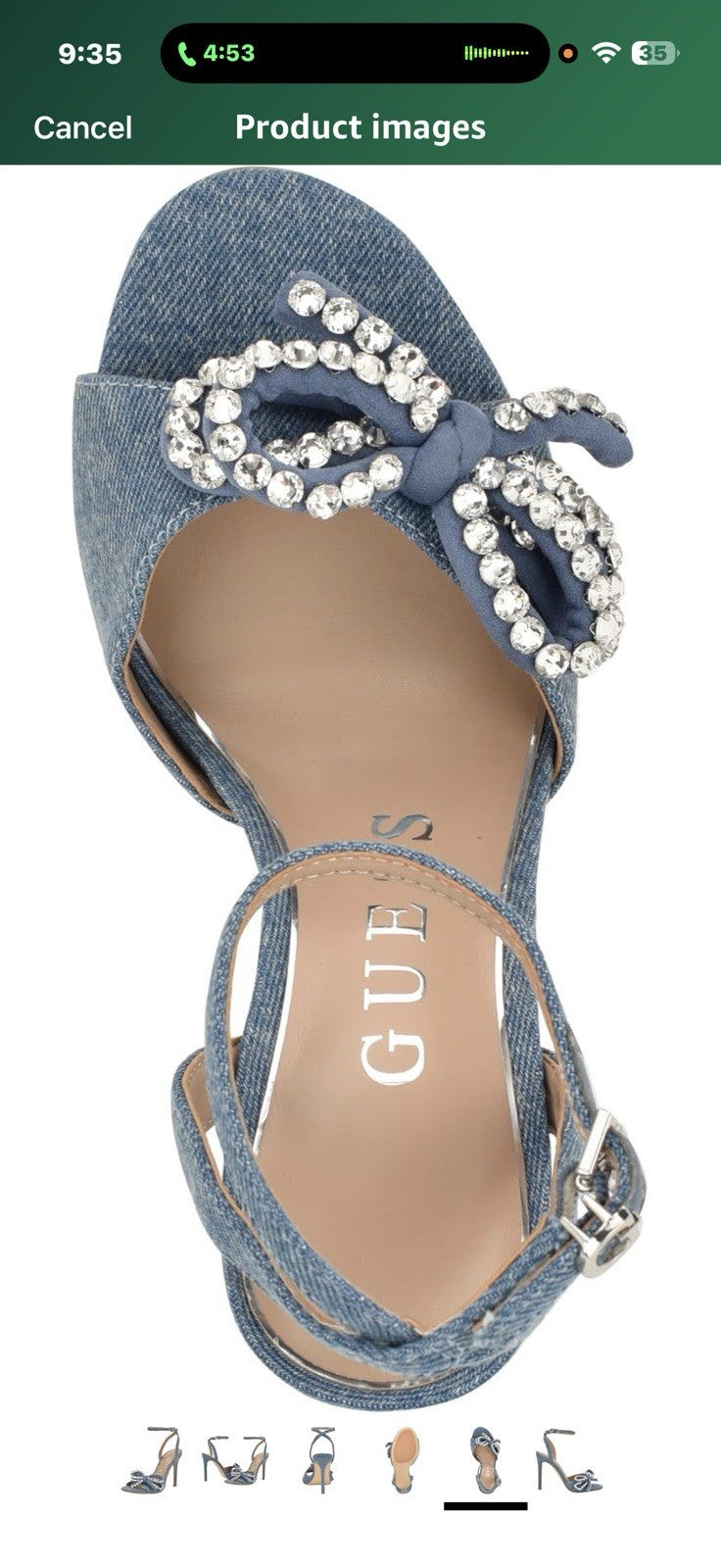 GUESS womens Charmin Size 8.5
