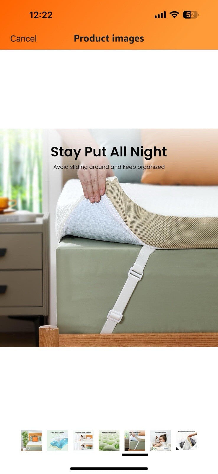 Mattress Toppe, 3 Inch Gel Memory Foam Bed Topper, Pressure-Relieving