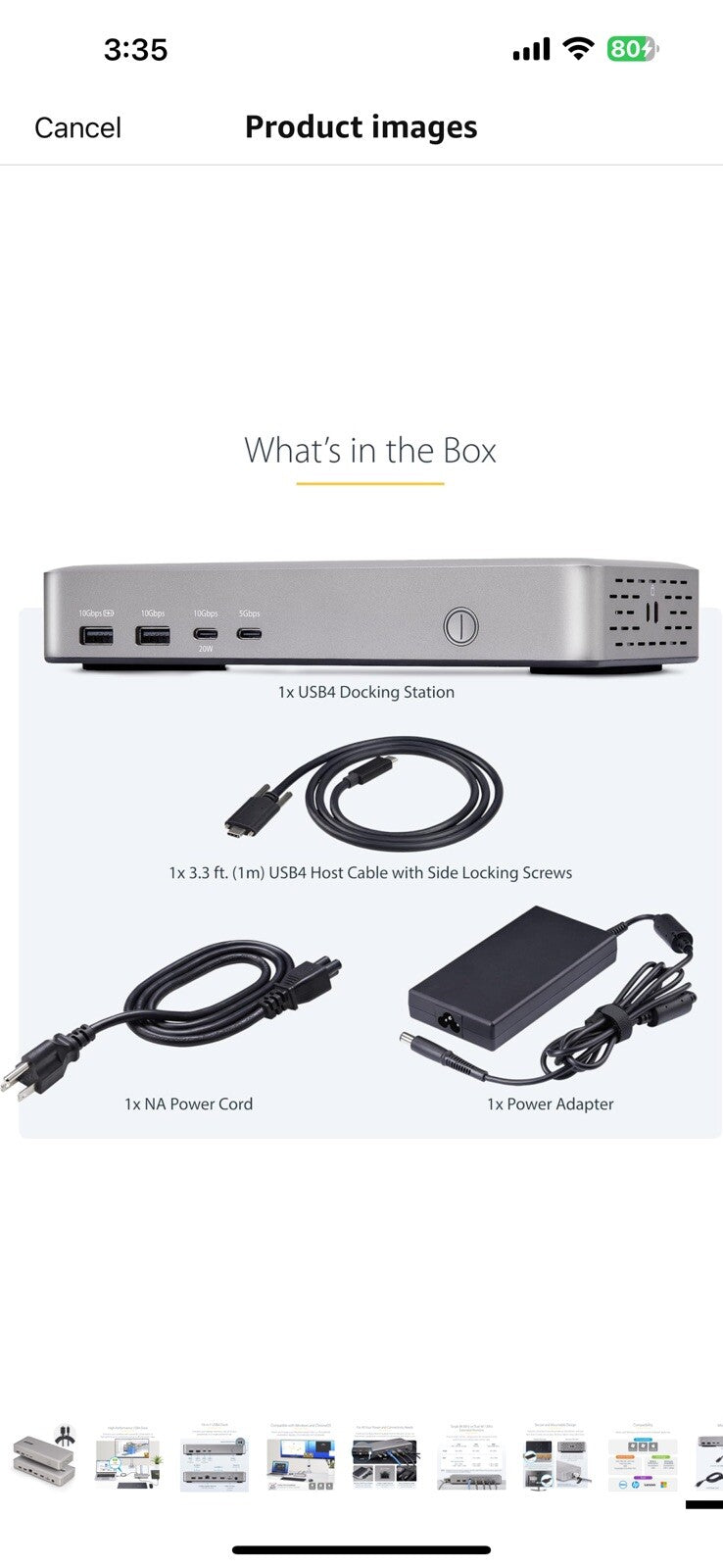 StarTech.com USB-C Docking Station (10-in-1, USB4), Up to 100W Charging