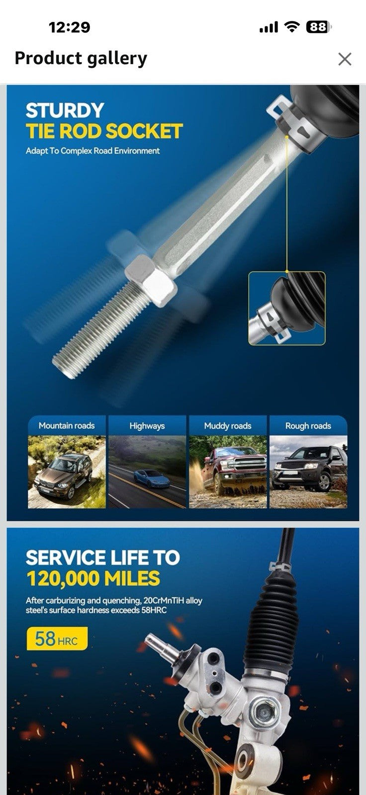PHILTOP Power Steering Rack and Pinion Compatible with Chevy Colorado 
