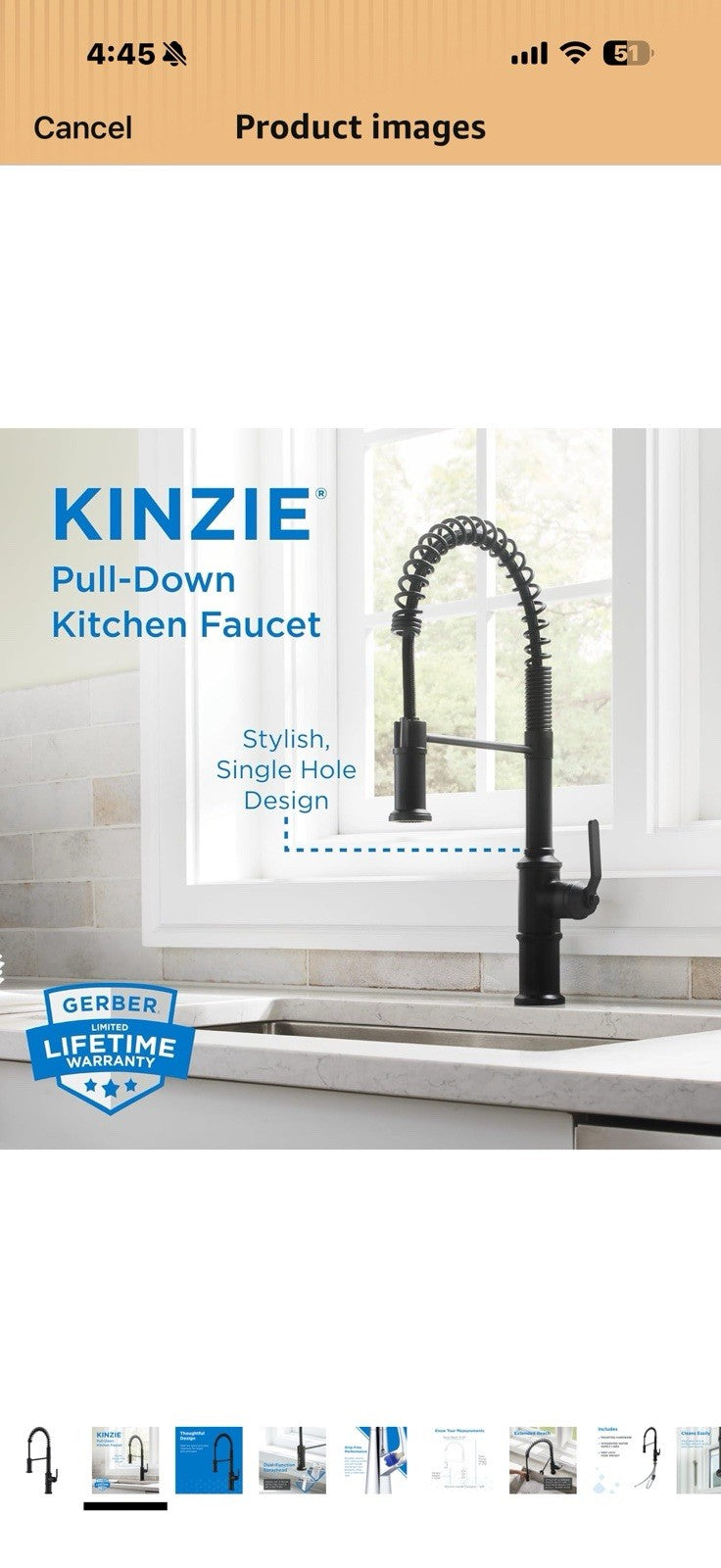 Gerber Kinzie Pre-Rinse Kitchen Faucet – Commercial-Transitional