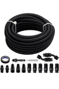 BDFHYK 25FT 5/16" ID PTFE Fuel Line Kit 6AN PTFE Fitting Compatible