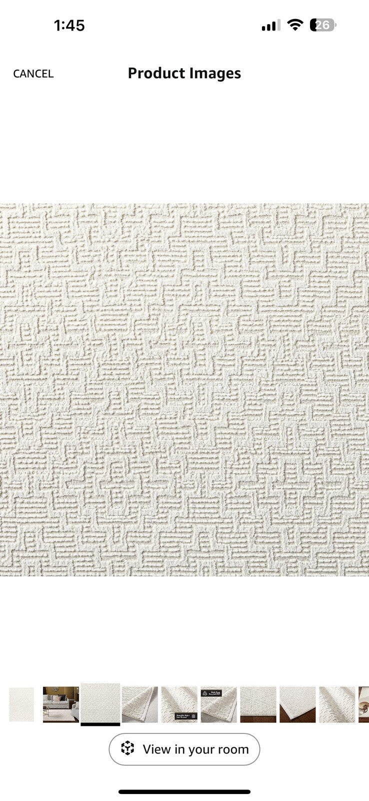 TOWN & COUNTRY LUXE Tretta Modern Geo Area Rug with Plush High-Low 9.2x12.5