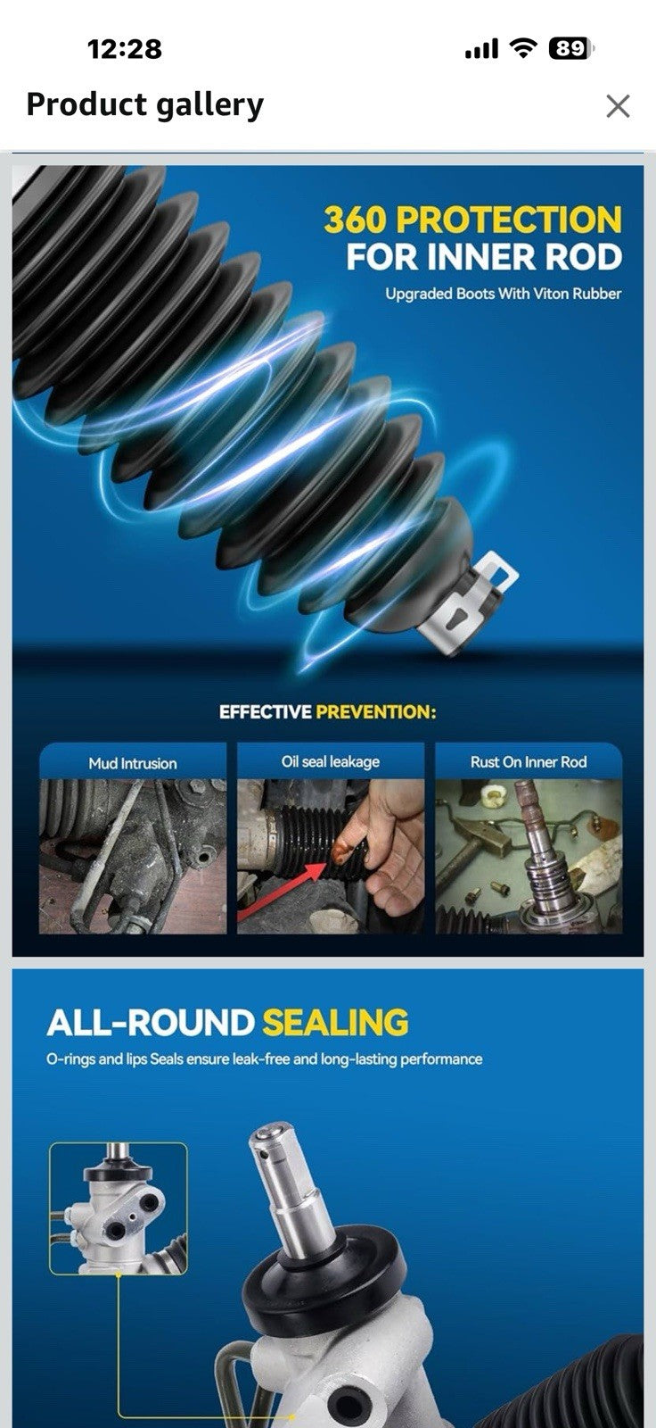 PHILTOP Power Steering Rack and Pinion Compatible with Chevy Colorado 