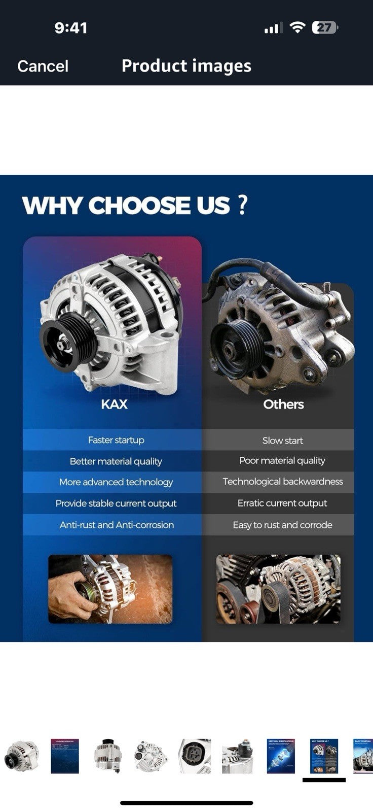 KAX Alternator Fit for TL 1999 2000 2001 2002 2003, CL 2001 2002 2003