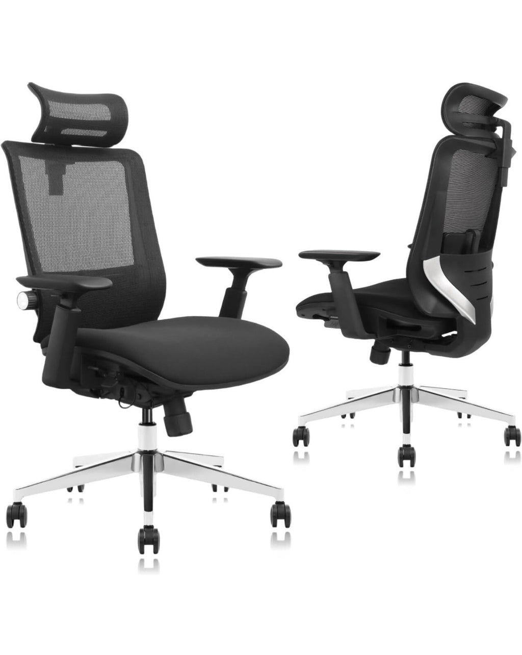 Urboro & Domo SM6 Ergonomic Office Chair with Adjustable Lumbar Support,