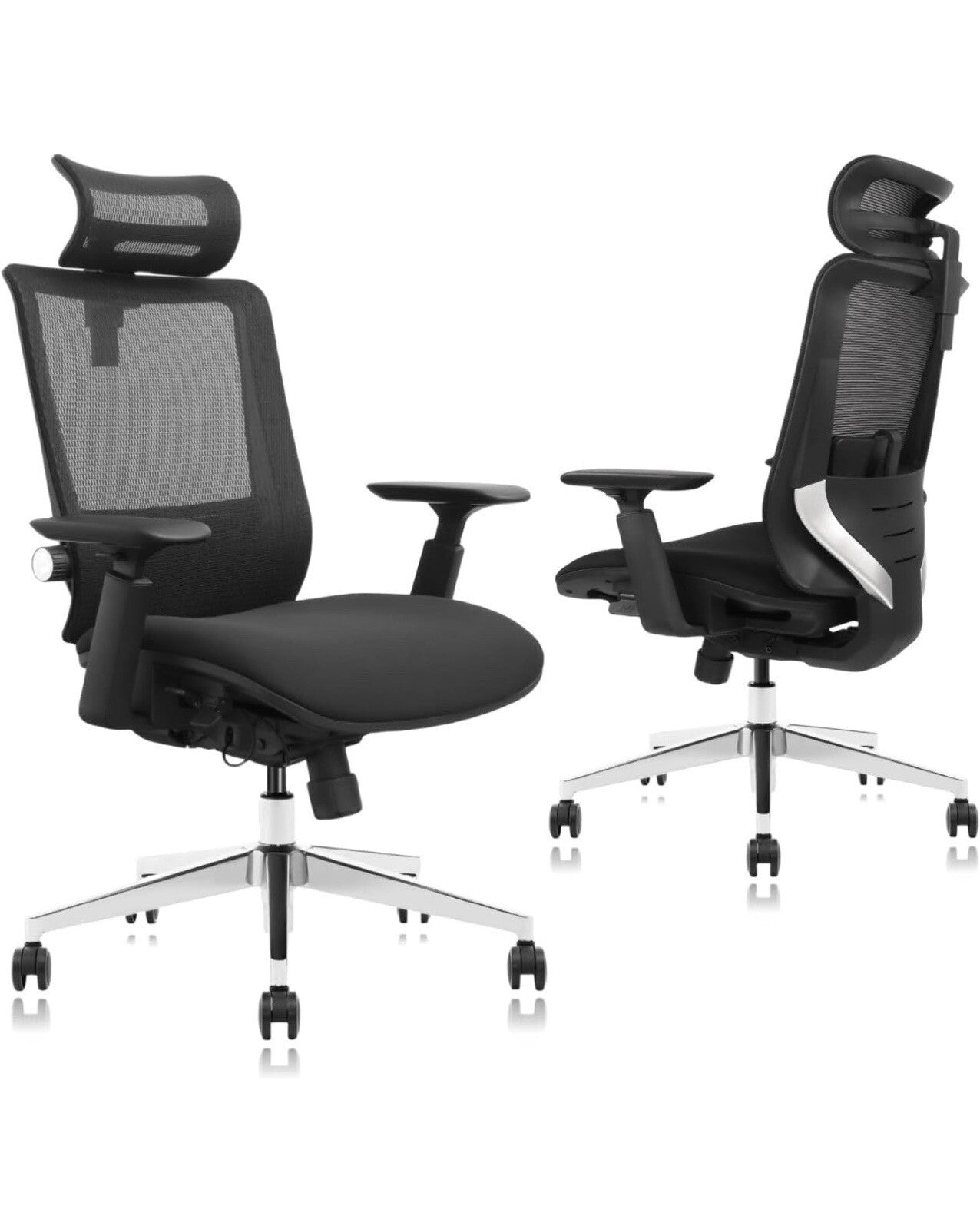 Urboro & Domo SM6 Ergonomic Office Chair with Adjustable Lumbar Support,
