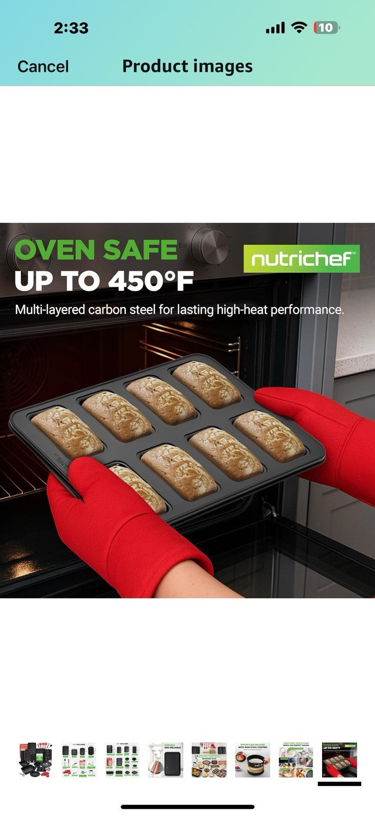 NutriChef 42-Piece Ultimate Nonstick Bakeware Set - Carbon Steel