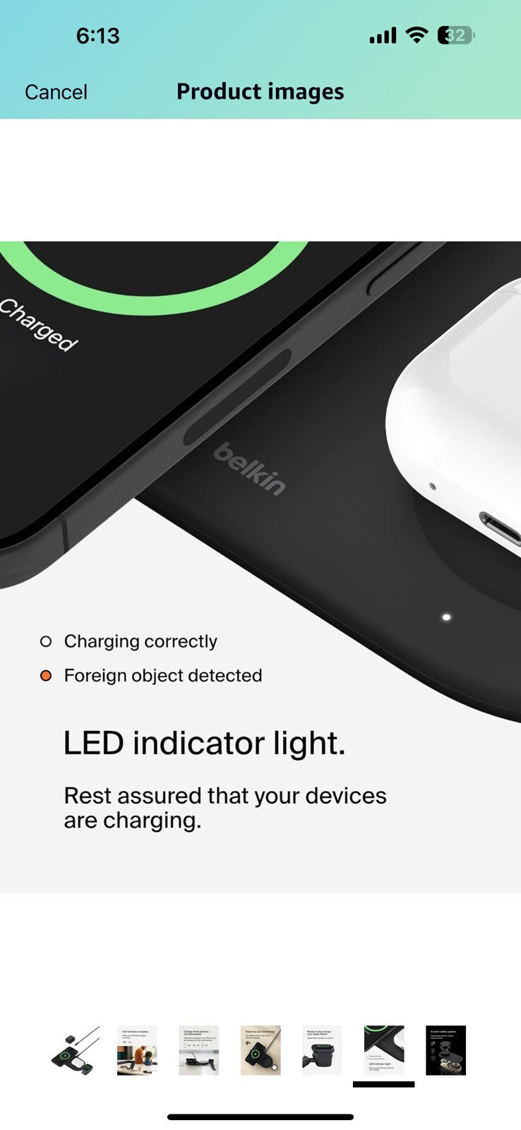 Belkin BoostCharge Pro 3-in-1 MagSafe-Compatible Wireless Charging Pad 