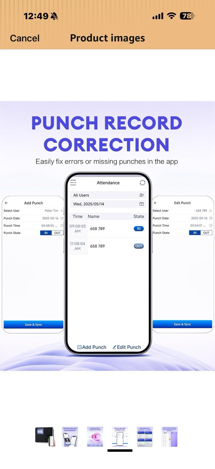 NGTeco APP-Based Time Clock, Fingerprint & PIN Time Clocks for Employees 