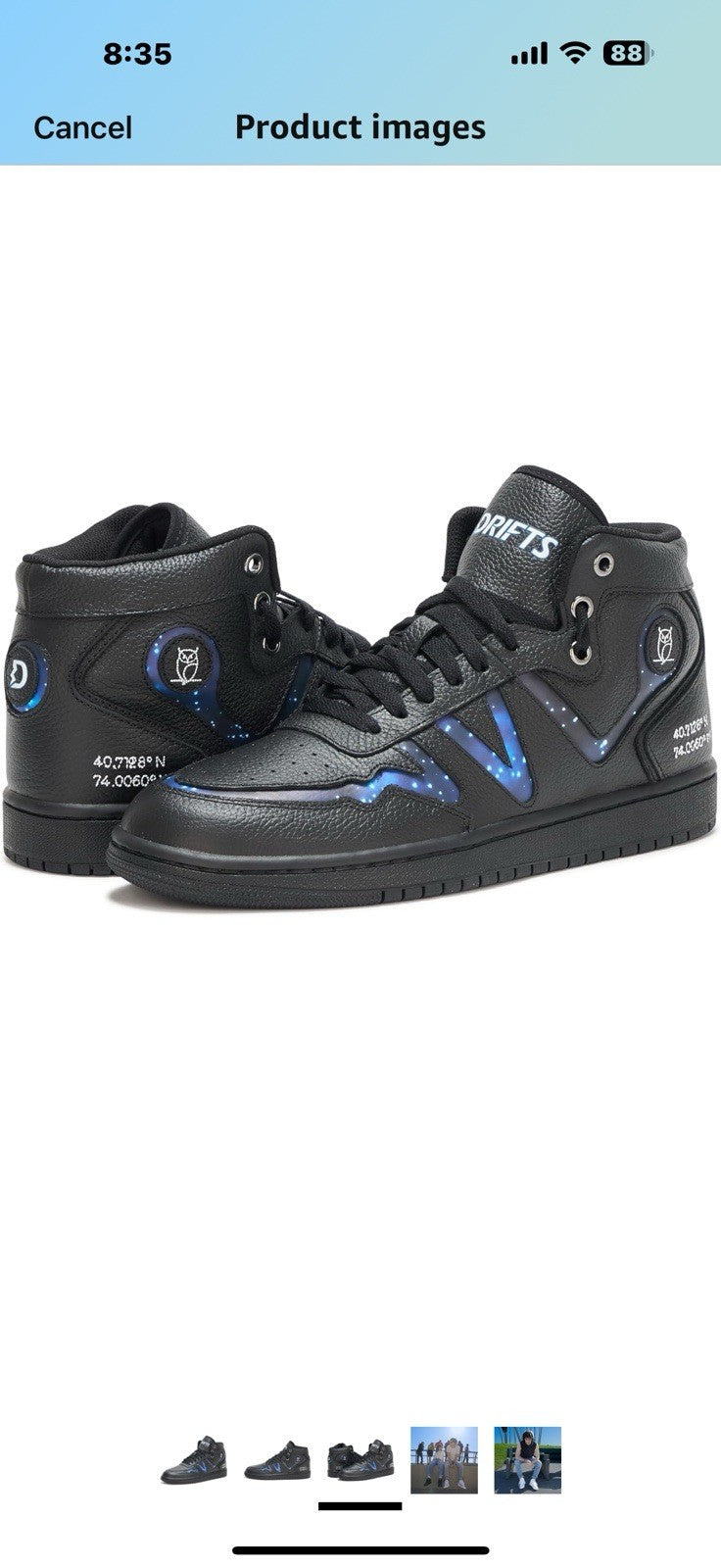 Drifts Unisex's Sneaker Size 7