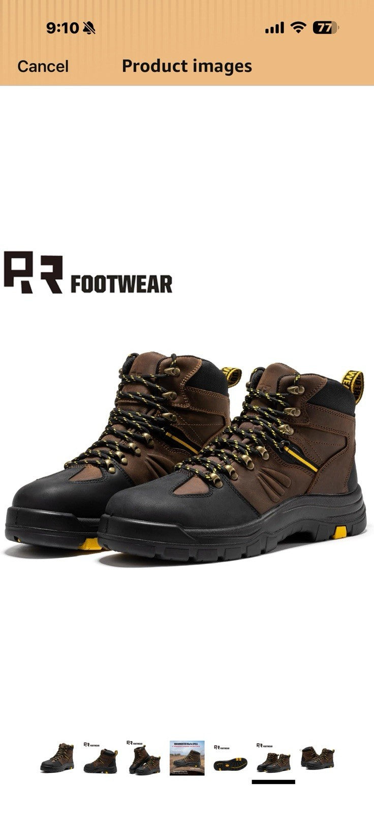 ROCKROOSTER Marfa Composite Toe 6-Inch Ankle Support Waterproof 11.5 Wide