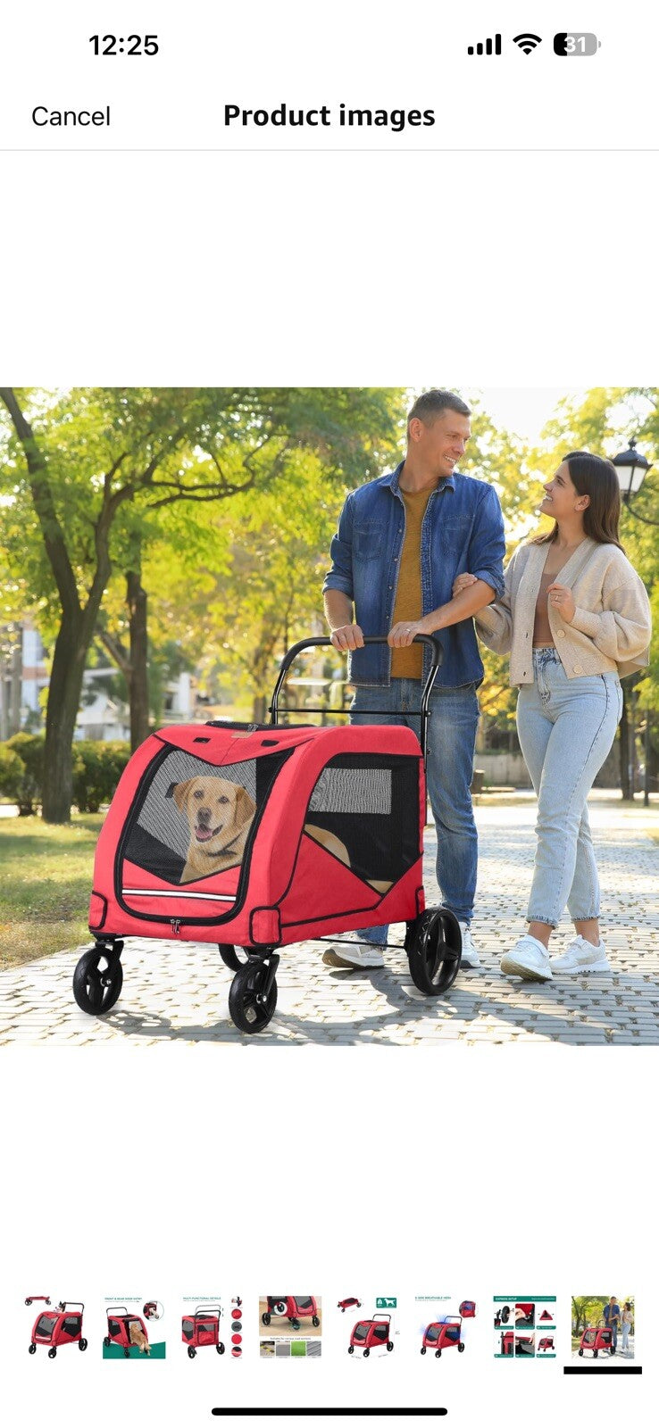 YITAHOME Dog Stroller, Pet Stroller for Large Dogs Up to 176 lbs,