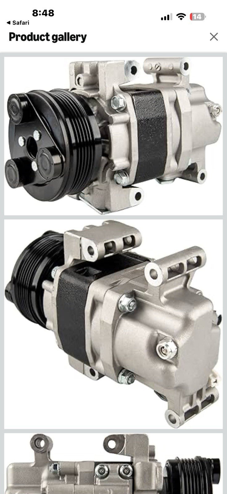 KAX 58463 AC Compressor Fits for Mazda 3 2004 2005 2006 2007 2008 2009 Mazda 5