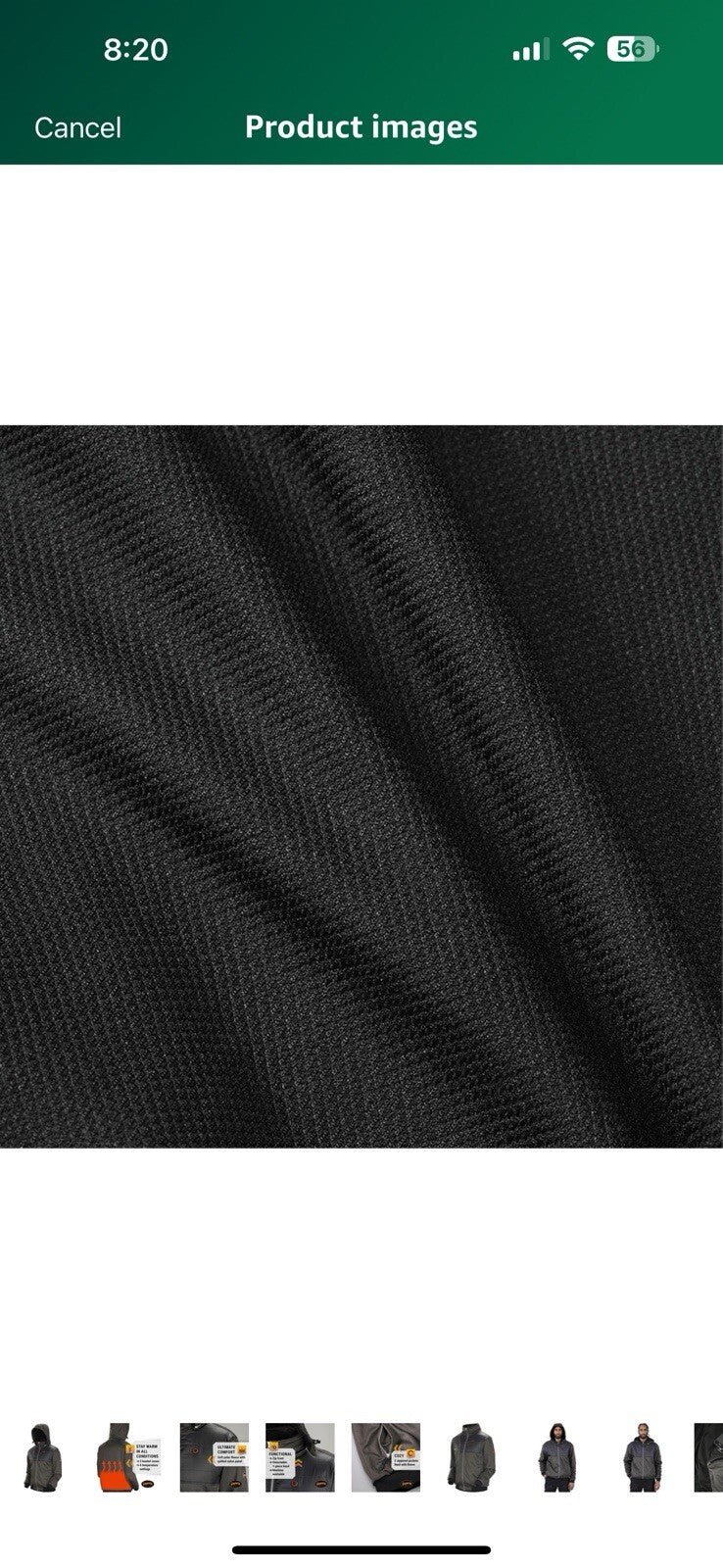 Pioneer Men's Heated Fleece Hooded Jacket with Detachable Hood - XL