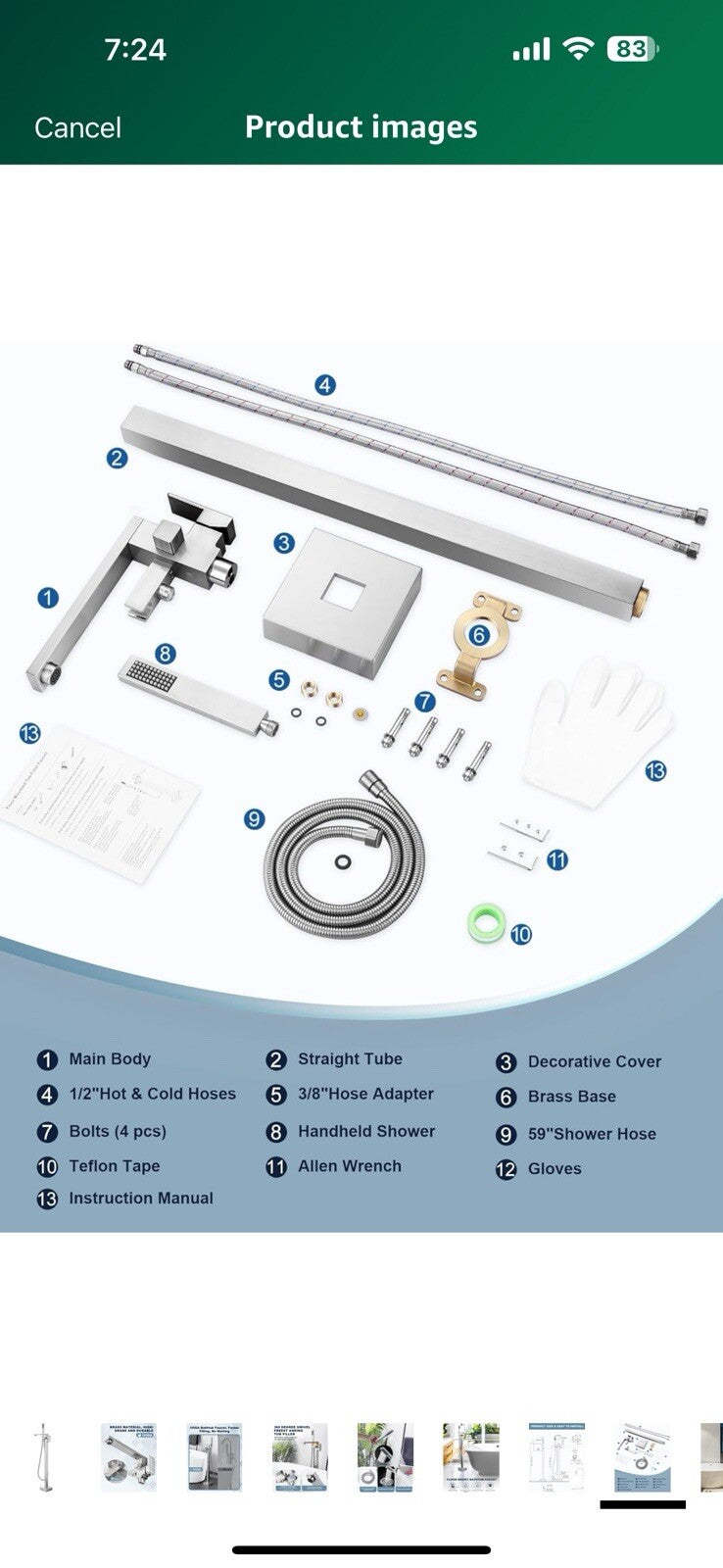 Freestanding Bathtub Faucet, Floor Mount Tub Filler, High Flow Brass