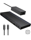 Laptop Docking Station, Docking Station 3 Monitors with 2* DP+HDMI