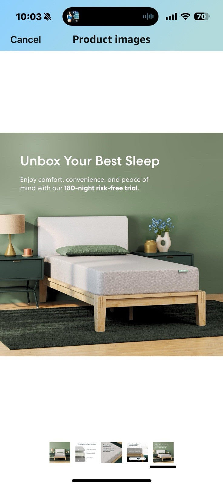 Siena 6" Full Foam Mattress - Medium Firm - 180 Night Trial - Premium 